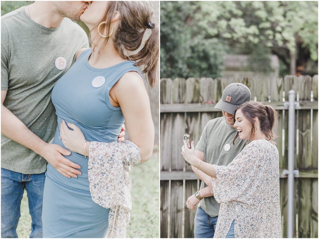 Willow Vogt Photography, Austin Weddings, Willow Vogt Wedding Photographer, Fall Hill Country Wedding, Wedding Photographer, Waco Photographer, Texas Photographer, Quarantine gender reveal, confetti canon gender reveal, pink confetti gender reveal, willow vogt gender reveal session