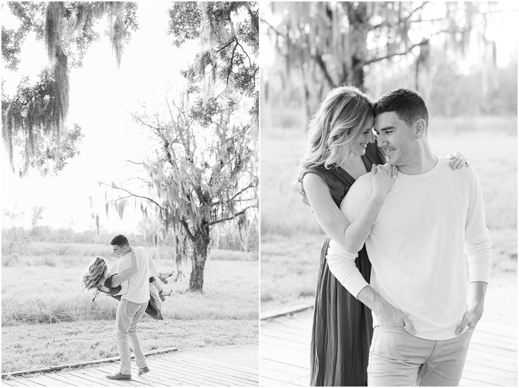 Engagement session in Buffalo Bayou park in Houston, Texas by photographers Willow and Kameron Vogt