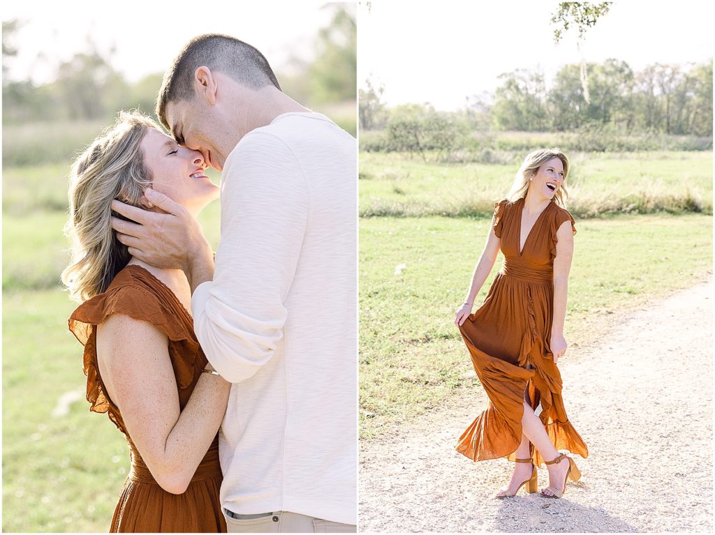 Engagement session in Buffalo Bayou park in Houston, Texas by photographers Willow and Kameron Vogt