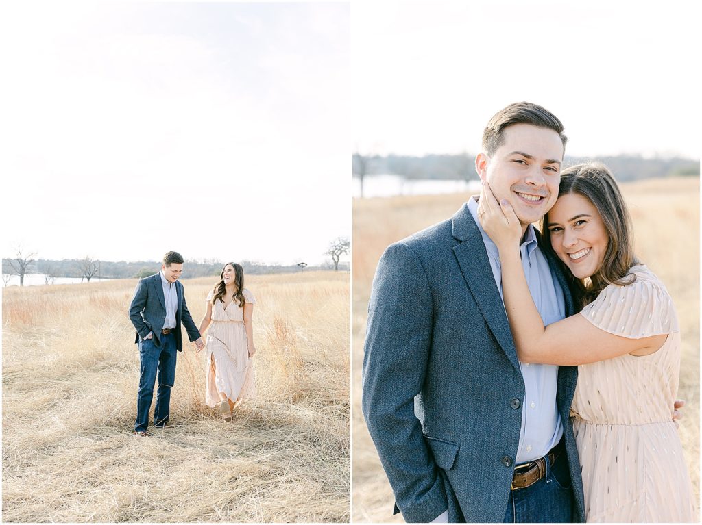 Engagement session at white rock lake in dallas/ft. worth, texas with photographers Willow and Kameron Vogt 